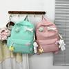 Mochila para Estudiante Valor Facial Alto Dulce Pequeña Fresca Versátil Mochila Ligera de Gran Capacidad