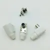 75 branco plugue de cabo de TV curvo horizontal sem solda plugue de antena de TV RF tipo L 9.5TV conector de cabo RF