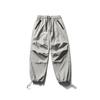 Pantalones Casuales de Pierna Recta con Diseño de Pliegues Estilo Japonés Nanxia Pantalones Retro de Trabajo Pantalones Jogger Holgados Unisex