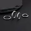 Arete brillante para oreja, arete pequeño para hombre y mujer, aretes tipo anillo mori, arete de temperamento simple, clavo para cartílago de oreja transfronterizo, anillo para cartílago de oreja