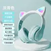 Fone de Ouvido Bluetooth com Orelhas de Gato Degradê, Fones de Ouvido Sem Fio Stn-28, Atacado do Fabricante, Estéreo Bilateral