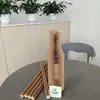 Mangueira de rede de favo de mel em papel kraft para embalagem expressa de garrafas de vinho, vidro e cerâmica, mangueira de papel favo de mel selada em um lado
