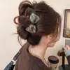 Horquilla para el pelo con lazo de felpa estilo Chanel, estilo femenino, con temperamento en la parte trasera de la cabeza, con forma de tiburón, para otoño e invierno, nueva y de alta gama.