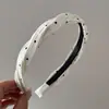 Faixa de Cabelo Coreana Heroína Gentil Mola Torcida Diária Bolinhas Doce Retro Acessórios de Cabelo Faixa Francesa para Mulheres