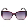 Nuevas Gafas de Sol de Moda con Montura Cuadrada Morada Vanguardistas Europeas y Americanas Gafas de Sol de Pasarela Pierna Ancha Tendencia Popular Ins Venta al por Mayor Transfronteriza