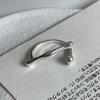 Anillo de Plata de Ley 925 Color Azul Hielo Aurora Piedra Agrietada por el Hielo para Mujer, Nicho Lujo Ligero, Simple Estilo Ins Plata Ajustable Yc Cristal.