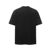 Yidao Vintage 2026 Verano Nuevo Bordado de Letras Desestructurada Manga Corta Marca de Tendencia Nicho para Hombres Cuello Redondo Holgada Media Manga