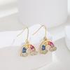 Aretes Casuales Nicho Elegantes de Alta Gama Aguja de Plata S925 Zircón para Mujer Exquisitos Aretes de Perlas Clips para Orejas Sin Perforar