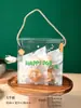 Bolsa de Empaque Famosa en Internet para Barco de Arroz Glutinoso Caramelizado Almendra Nueces Crujientes Rectangular Turrón Galletas Bolsa Transparente Sellada al Calor