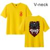 Camiseta de manga corta con cuello en V informal para parejas con estampado de anime de Amazon, estilo espada de verano, Berserk legendario, combinable