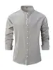 Cardigan Masculino Jovem Transfronteiriço Europeu e Americano 2025 Top com Botões Casuais Gola Alta Manga Longa Camisa Estampada