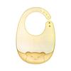 Babador de Silicone Transparente de Grau Alimentício Balde de Refeição para Bebê Refeição Infantil Impermeável Toalha à Prova d'Água Balde de Refeição Babador Macio para Bebê