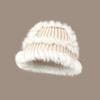 Amazon Nuevo Otoño e Invierno Sombrero de Punto de Pelo de Conejo Sombrero de Pescador Cálido para la Cara Sombrero de Cubo Pequeño Protección para las Orejas Sombrero de Lana para Niños