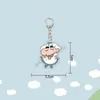 Llavero acrílico de Crayon Shin-chan, colgante para mochila, mercancía de dibujos animados linda para que los estudiantes la regalen, en stock