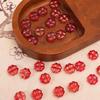 Imitação de vidro gelo de jade através de quatro folhas trevo flor contas soltas frisado vintage feito à mão DIY hairpin colar acessórios de orelha