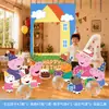 Decorações de Aniversário Temáticas da Peppa Pig Painel de Fundo em KT Balões com Números Decorações de Cena para Festa de Primeiro Aniversário de Menino Menina