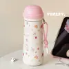 Taza de Agua para Estudiantes de Aspecto Elegante Taza de Acero Inoxidable 316 Taza Portátil Linda Nueva Termo para Niñas