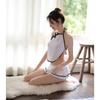 Brisa Nocturna de Primavera Ropa Interior Sexy República de China Traje de Tres Puntos Estampado Cheongsam Malla Tentación Traje Perspectiva Uniforme Tienda Nocturna para Mujeres