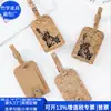 Etiqueta de Equipaje de Viaje de Corcho Transfronteriza Estilo Japonés Titular de Tarjeta de Presentación de Aviación Corcho Corcho Personalización de Fábrica para Bolsa Facturada