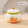 Panela de Sopa Grande Capacidade Pintada à Mão para Uso Doméstico de Uma Pessoa, Panela de Sopa com Duas Alças e Tampa Dupla, Panela de Cozimento Lento Comercial para Cozinha, Recipiente de Óleo