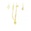 Ansioso por um Colar Estrela de Oito Pontas Estilo Leve de Luxo Personalizado de Alta Qualidade Que Não Desbota por Muito Tempo. Colar Estrela de Ouro Areia Antigo para Sua Namorada