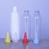En Stock 30ml 50ml 100ml 500ml Botella de Plástico Exprimible con Boquilla Puntiaguda Botella Dosificadora de Plástico PET para Líquido