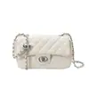 Bolso de cadena acolchado CF estilo Chanel, bolso clásico para el hombro, bolso nuevo para mujer, bolso de hombro versátil y moderno, bolso cruzado de moda