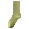 Calcetines holgados blancos para mujer, finos de verano, a media pantorrilla, para combinar con zapatos pequeños de cuero, apertura ancha, transpirables, absorbentes de sudor, calcetines postparto, calcetines holgados de algodón