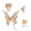 Accesorio para el Cabello Estilo Coreano Ins Pinza para Moño Completa de Diamante Mariposa Pinza para el Cabello Popular Transfronteriza Accesorio para el Cabello Mariposa Pinza para el Cabello