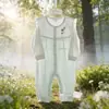 26 Romper de Verano Delgado para Bebé Mono de Verano sin Costuras para Bebé Traje de Gateo Transpirable Bordado de Dibujos Animados 73-90 #