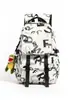 Mochila de Trabajo de Calle de Moda con Estampado Completo de Letras y Graffiti Personalizado, Mochila Escolar Elegante y Duradera para Estudiantes de Secundaria y Preparatoria