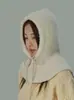 Venta al por mayor 25 Años Otoño e Invierno Nuevo Estilo Coreano Sombrero de Paja Tejido de Lana, Protector de Cuello, Protector de Orejas, Pequeño Gorro de Punto que Muestra la Cara