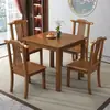Mesa de jantar quadrada doméstica 80 toda em madeira maciça pequena mesa quadrada estilo chinês moderno cartas de jogar mesa de jantar para apartamento pequeno mesa para casa de aluguel