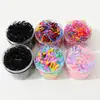 Elásticos de Cabelo Descartáveis para Mulheres, Pretos, Espessados, Alta Elasticidade, Não Danificam o Cabelo, Pequenos Elásticos de Cabelo para Crianças, Acessórios de Cabelo
