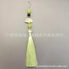 Em estoque direto hardware tinta branca ouro leque borla 13CM borla traje antigo cheongsam infantil desgaste aba de pressão artesanato pingente