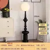 Lámpara de pie de diseño retro italiano con columna romana para sala de estar, al lado del sofá, lámpara de mesa decorativa vintage para dormitorio, lámpara de pie creativa
