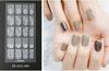 Nuevas pegatinas para uñas pegatinas para uñas decoración de uñas 3D mate oscuro nueva tecnología dos formas de usar