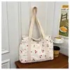 2026 Bolso de Hombro Grande de Rayas Retro Europeo Nuevo Bolso de Mano de Pana de Moda para Mujer Bolso Tote