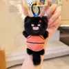 Colgante Original Jinnew de Gato Peludo Deportivo - Divertido Colgante Llavero de Felpa de Jersey Gato Fútbol Baloncesto Gatito