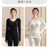 Conjunto de Ropa Interior Térmica de Otoño para Mujer, Sin Costuras, Cálido, Moldeador del Cuerpo, Capa Base Superior e Inferior, Nuevo Estilo para Otoño e Invierno