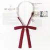 Jk corbata color vino tinto estilo japonés académico perezoso a rayas sin corbata toga de graduación foto de graduación accesorios de uniforme escolar