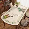 Novo Jogo Americano Oval para Mesa de Jantar Estilo Chinês, À Prova d'Água, À Prova de Óleo, Não Precisa Lavar, Luxo Leve, Sensação de Alta Qualidade, Protetor de Superfície para Mesa de Centro Doméstica