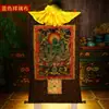 Buda Yuan Hui Nepal Pintura Decorativa Importada Pintura com Pigmento Mineral Natural de Algodão Coração Verde Mãe Buda Thangka Pintura de Pendurar