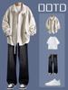 Casaco Batata Doce Pequena Masculino Outono Roupa Masculina Jaqueta Masculina Terno Outono Terno Masculino Calça de Outono Roupa Masculina