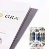 Pedras Moissanite Lapidadas Esmeralda Coloridas Soltas, Moissanite Retangular Facetado Rosa Irregular, Dourado, Champagne Atacado em Estoque