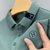 Camisa Polo para Hombre Verano Casual Nuevo Estilo Bordado Cuello Campana Moda Holgada Manga Corta Camiseta con Bordado Versátil Moderna