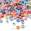 Cuentas Cerámicas Transfronterizas Impresión Doble Cara DIY Joyería Hecha a Mano Pulsera Collar Colgante Material Cuentas Ojo Accesorios Mayoreo