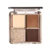 Placa de sombra de ojos de cuatro colores Ming Xizhi color tierra placa ahumada mate perlado brillante portátil placa de reparación para principiantes femenina transfronteriza