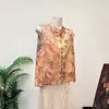 [Zhili] Nuevo chaleco jacquard pintado estilo chino con cuello mao, colección otoño 2026, chaleco estilo chino para mujer, diseñado para hacerte lucir más joven