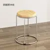 Bancos con Acero Reforzado, Bancos Redondos Apilables para Uso Doméstico, Estilo Lujo Ligero, Bancos de Comedor de Moda, Bancos Pequeños de Repuesto para la Sala de Estar